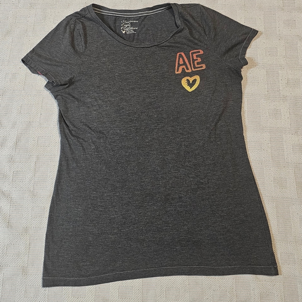 American Eagle Outfitters Charcoal Tee
